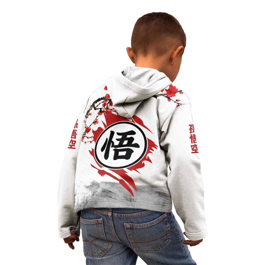 Goku - Dragon Ball Kid Hoodie Japan Cherry Blossom Style