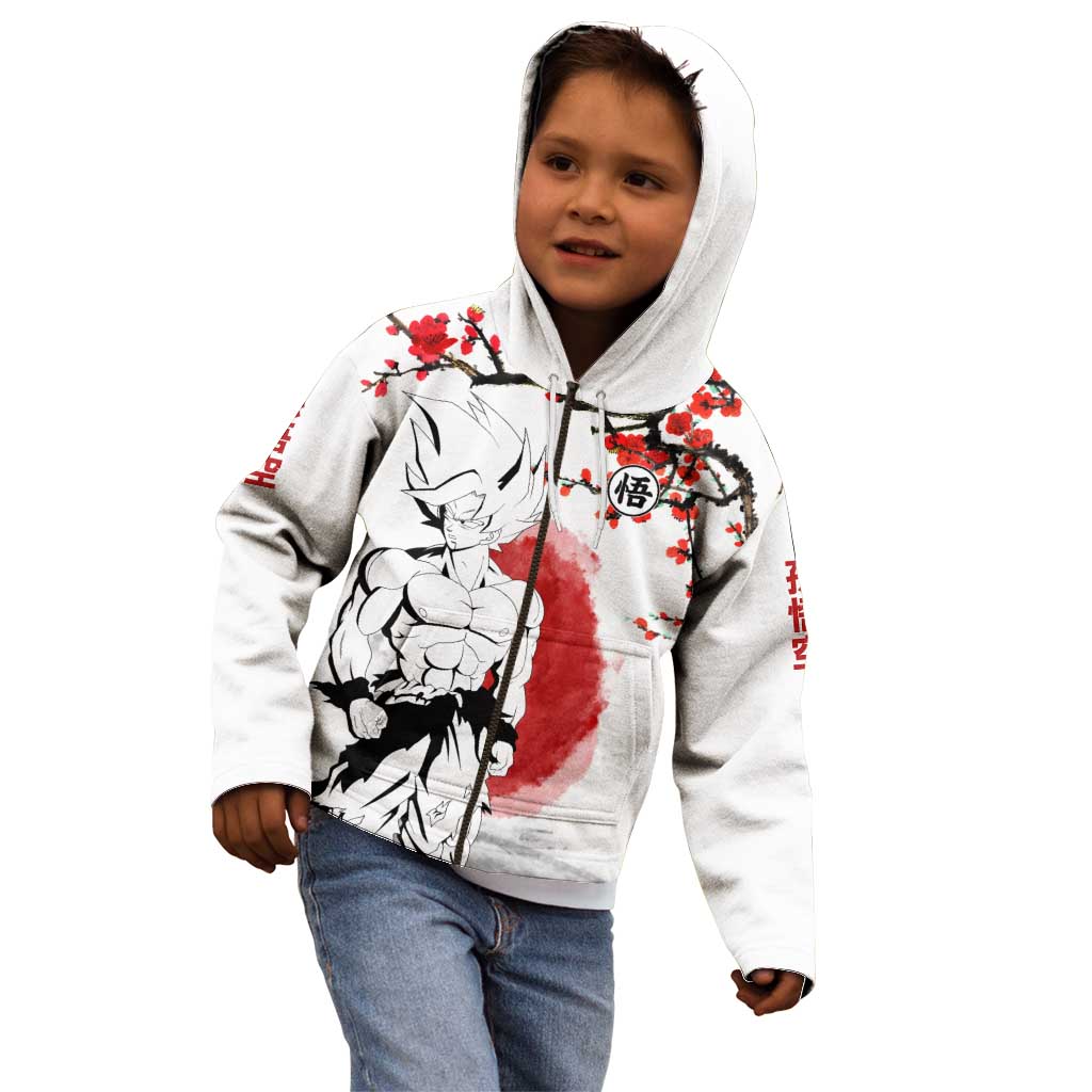 Goku - Dragon Ball Kid Hoodie Japan Cherry Blossom Style