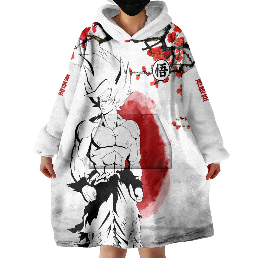 Goku - Dragon Ball Wearable Blanket Hoodie Japan Cherry Blossom Style