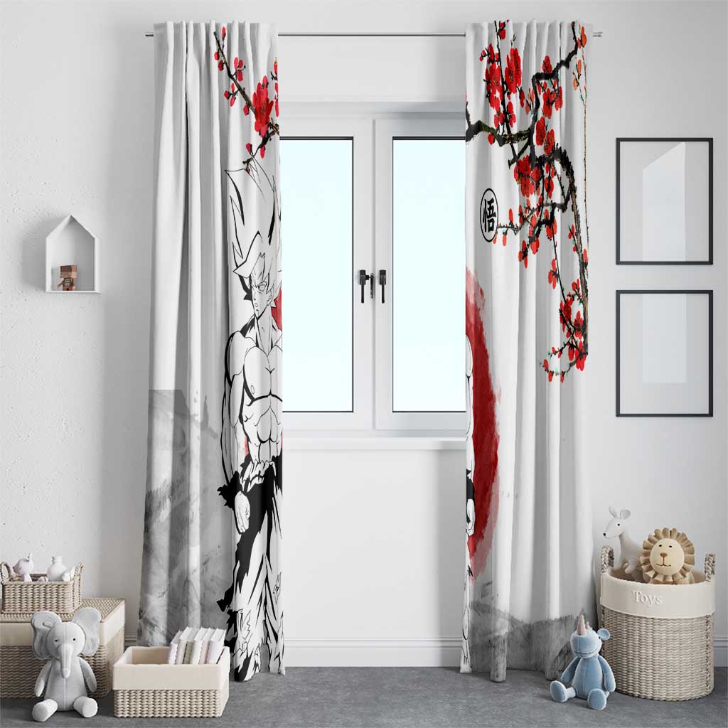 Goku - Dragon Ball Window Curtain Japan Cherry Blossom Style
