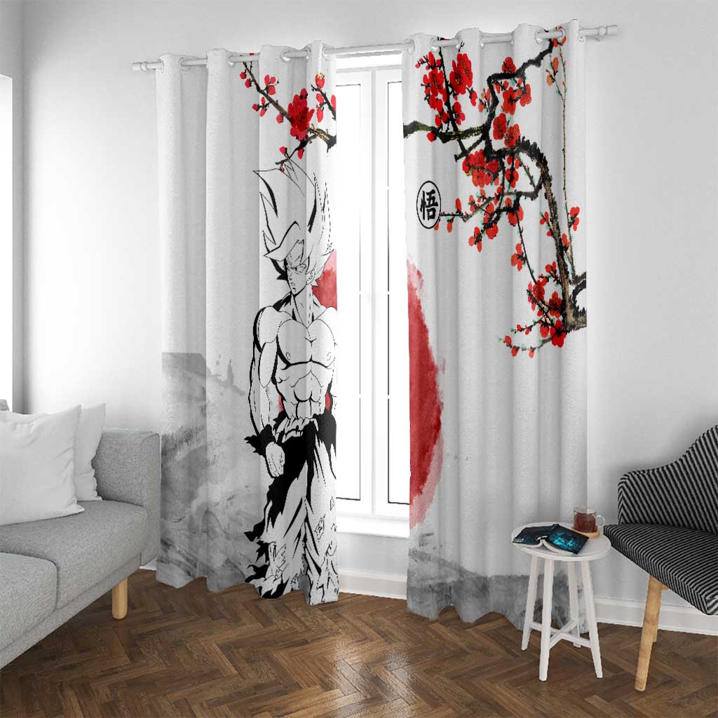 Goku - Dragon Ball Window Curtain Japan Cherry Blossom Style