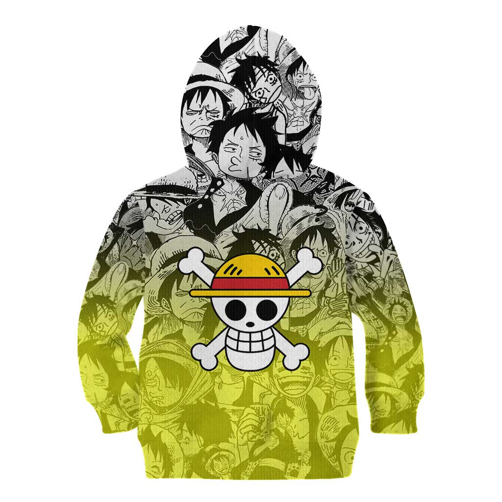 Monkey D. Luffy - One Piece Kid Hoodie Manga Style
