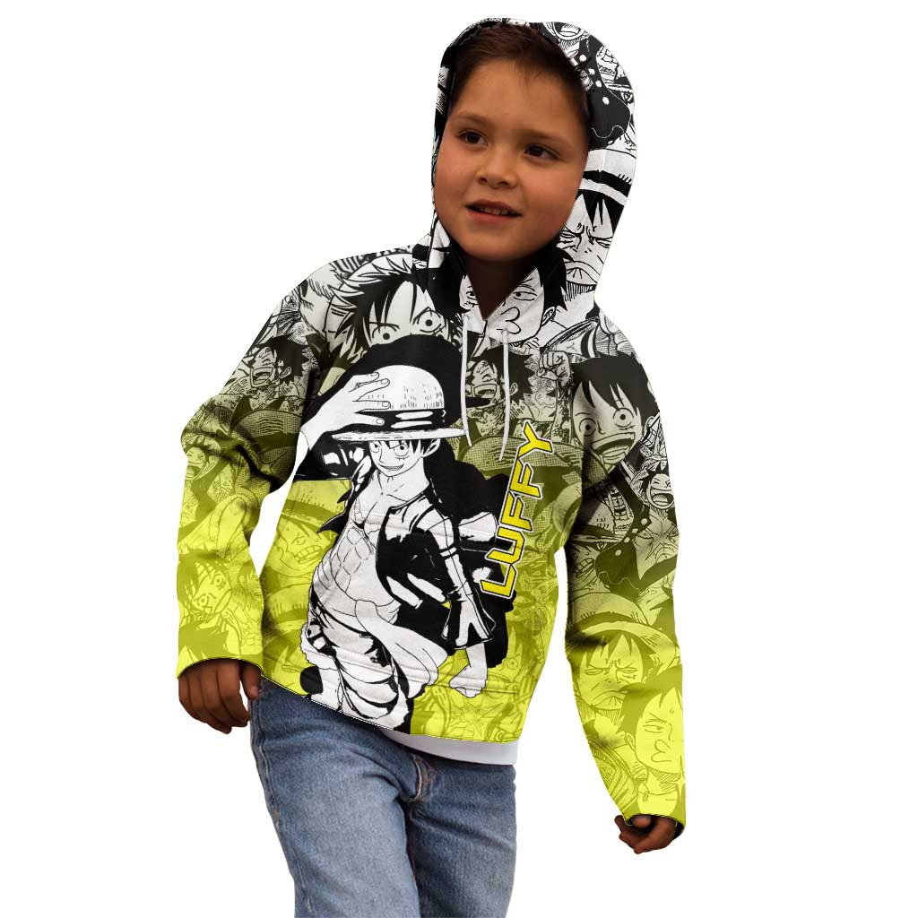 Monkey D. Luffy - One Piece Kid Hoodie Manga Style