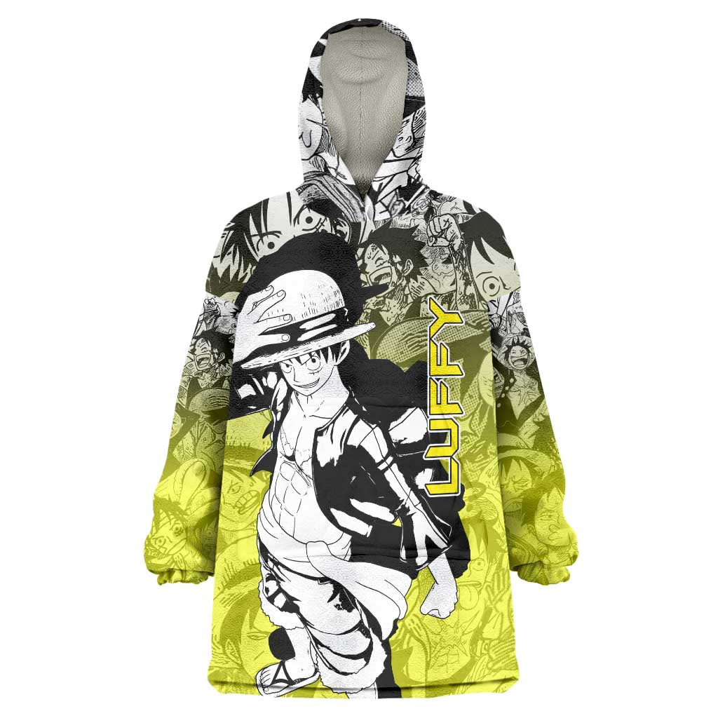Monkey D. Luffy - One Piece Wearable Blanket Hoodie Manga Style