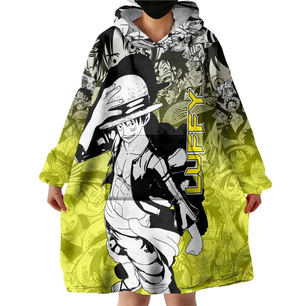 Monkey D. Luffy - One Piece Wearable Blanket Hoodie Manga Style
