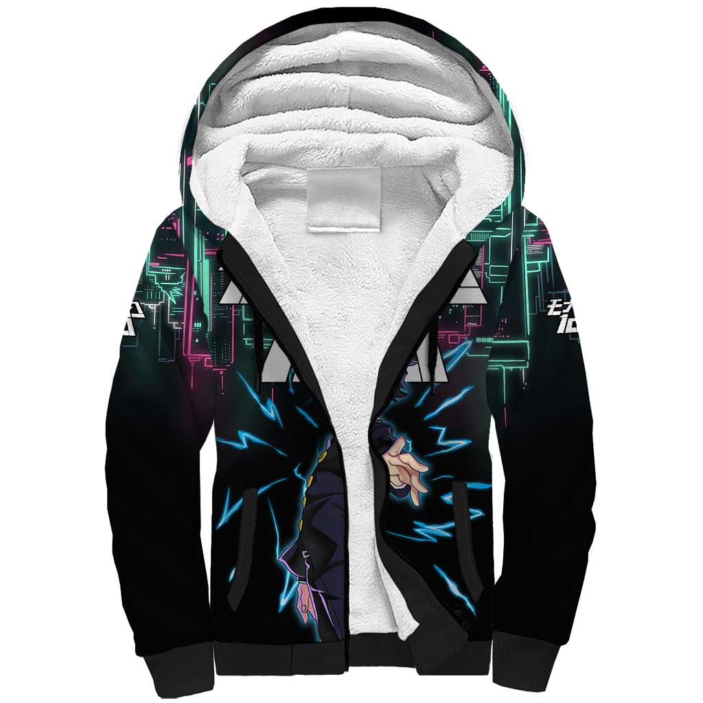 Ritsu Kageyama - Mob Psycho 100 Sherpa Hoodie Anime Style
