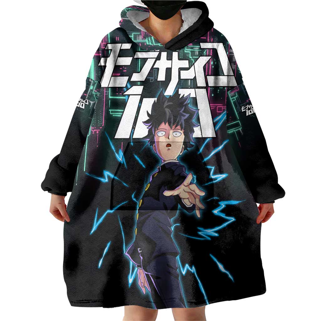 Ritsu Kageyama - Mob Psycho 100 Wearable Blanket Hoodie Anime Style