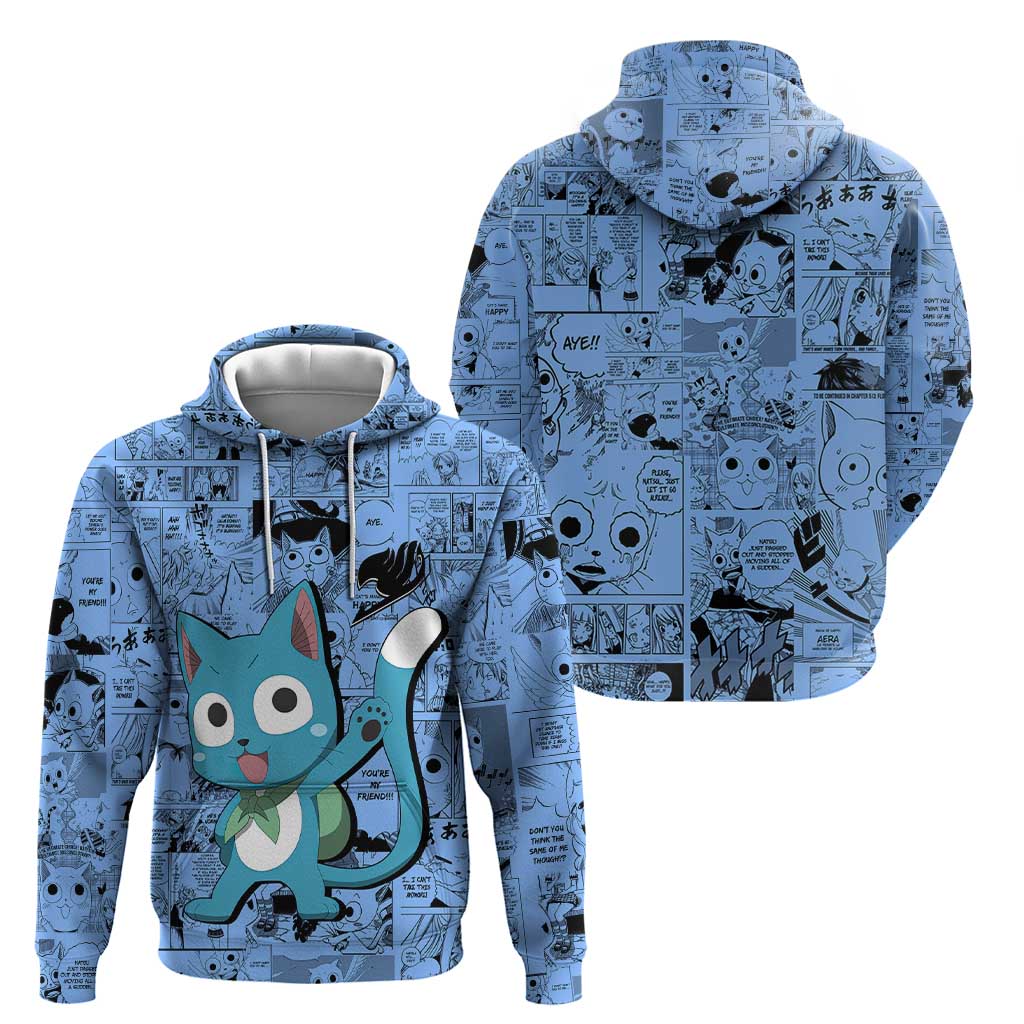 Happy - Fairy Tail Hoodie Anime Mix Manga Style