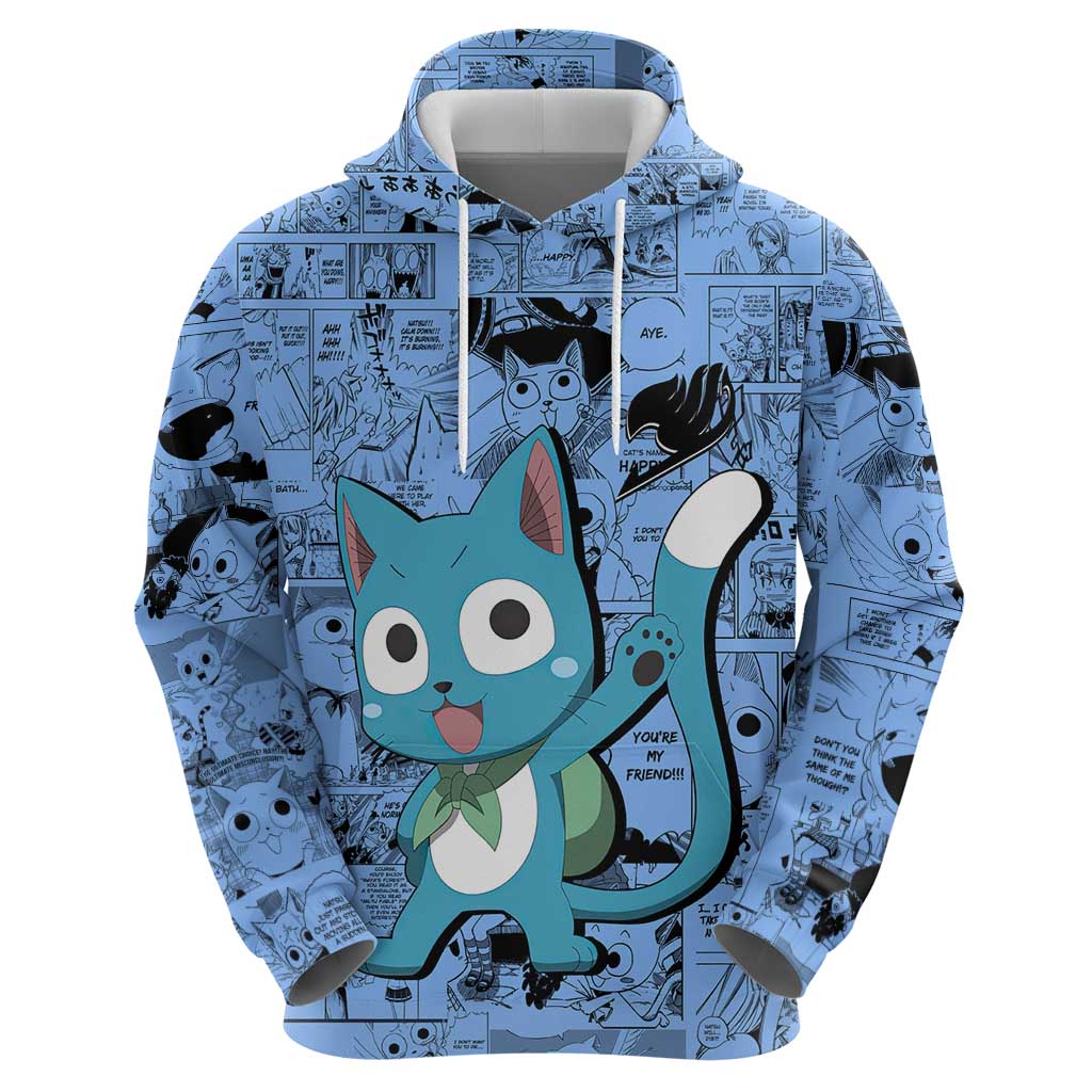 Happy - Fairy Tail Hoodie Anime Mix Manga Style