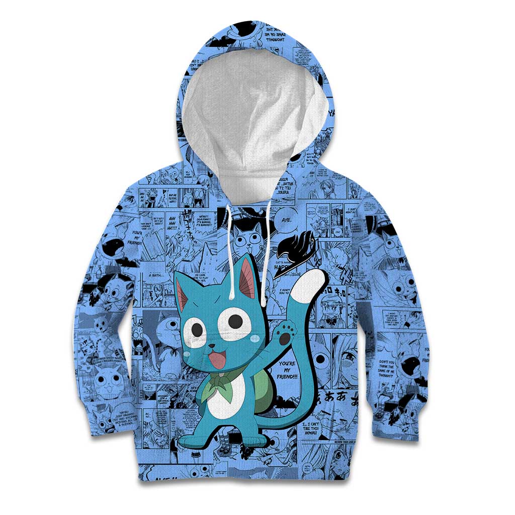 Happy - Fairy Tail Kid Hoodie Anime Mix Manga Style