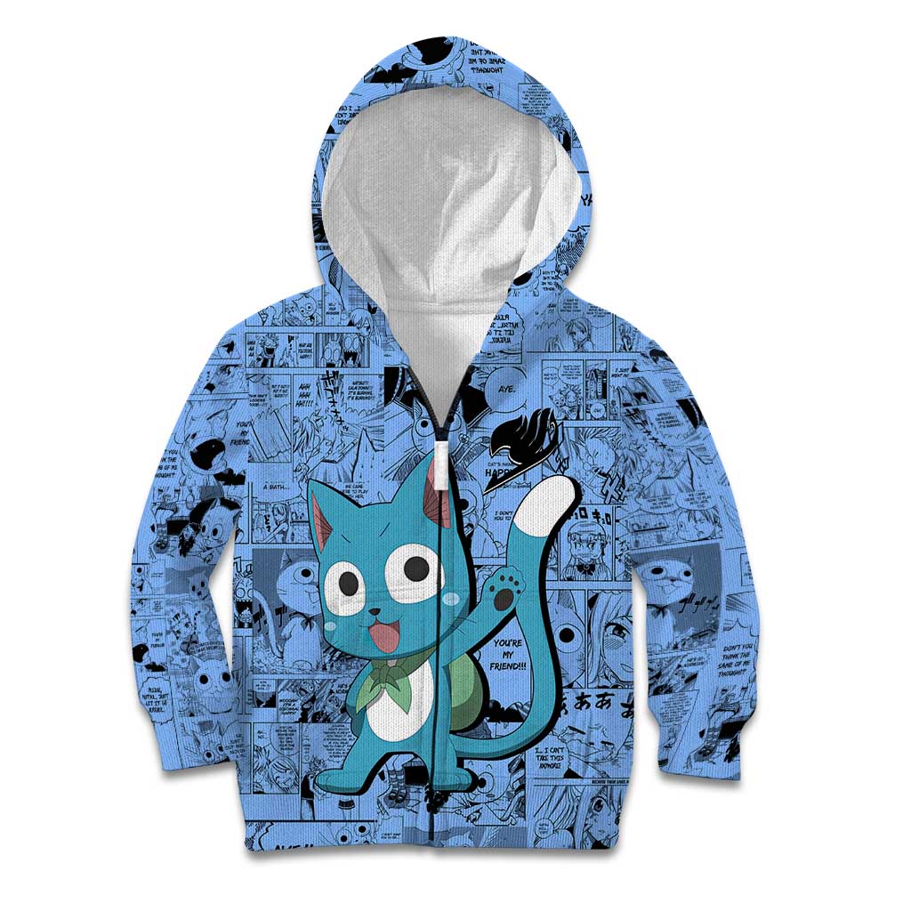Happy - Fairy Tail Kid Hoodie Anime Mix Manga Style
