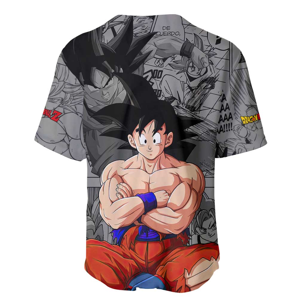 Goku - Dragon Ball Baseball Jersey Anime Mix Manga Style