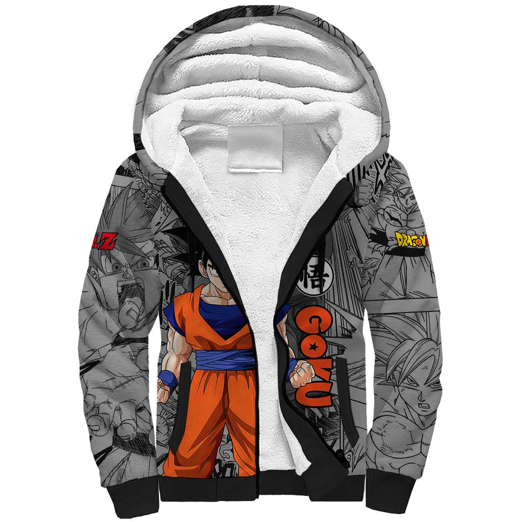 Goku - Dragon Ball Sherpa Hoodie Anime Mix Manga Style