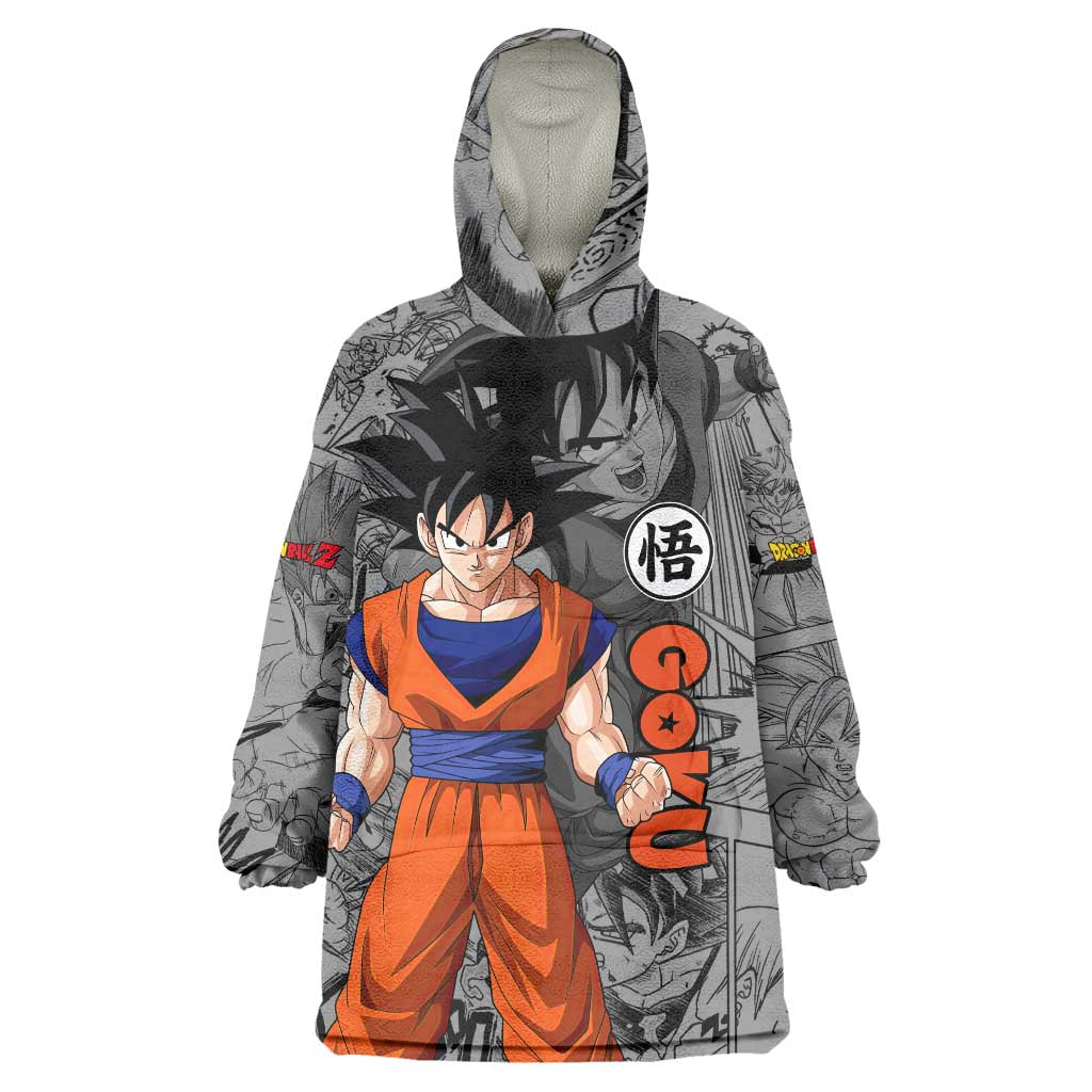 Goku - Dragon Ball Wearable Blanket Hoodie Anime Mix Manga Style