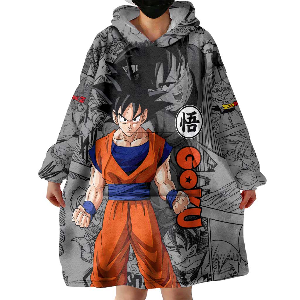 Goku - Dragon Ball Wearable Blanket Hoodie Anime Mix Manga Style