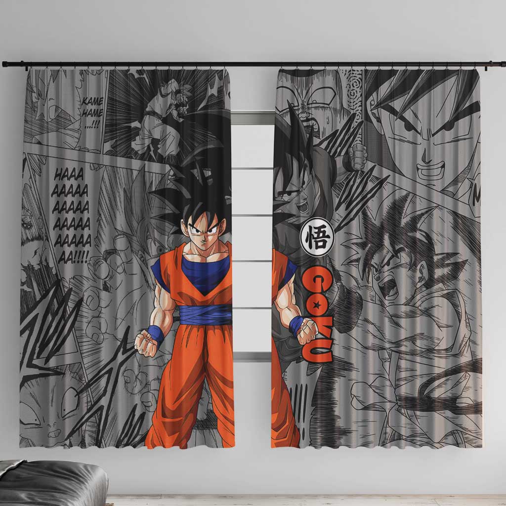 Goku - Dragon Ball Window Curtain Anime Mix Manga Style