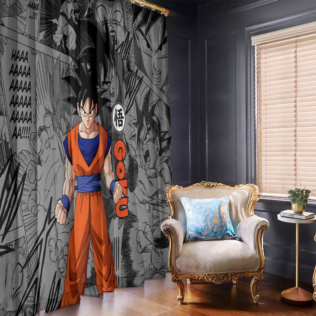 Goku - Dragon Ball Window Curtain Anime Mix Manga Style