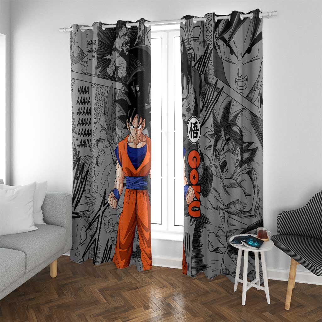 Goku - Dragon Ball Window Curtain Anime Mix Manga Style