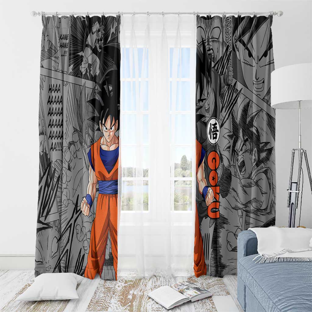 Goku - Dragon Ball Window Curtain Anime Mix Manga Style