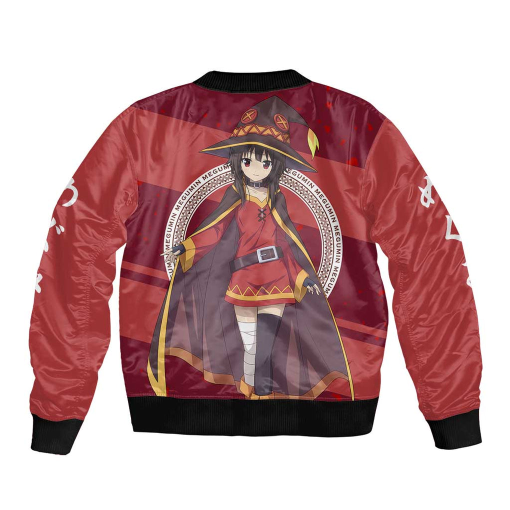 Megumin KonoSuba Bomber Jacket Mix Anime Style