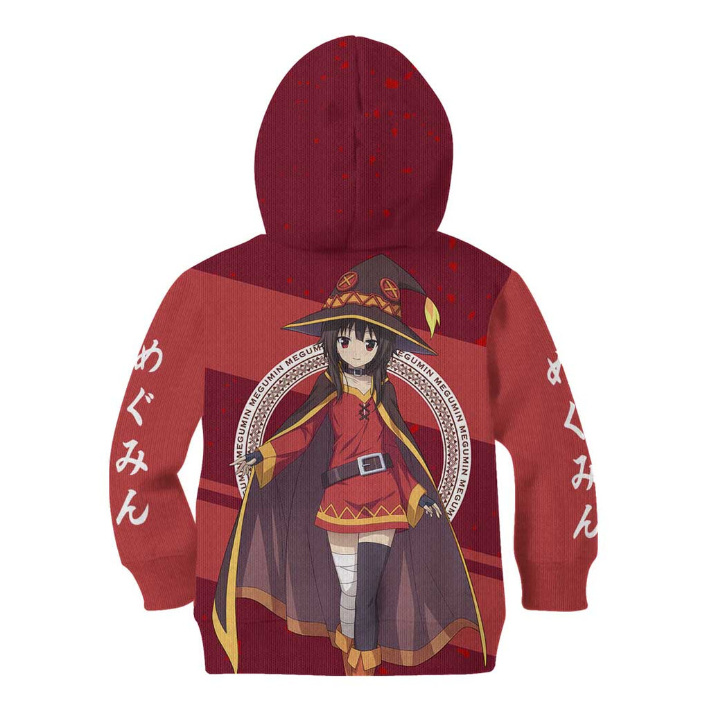Megumin KonoSuba Kid Hoodie Mix Anime Style