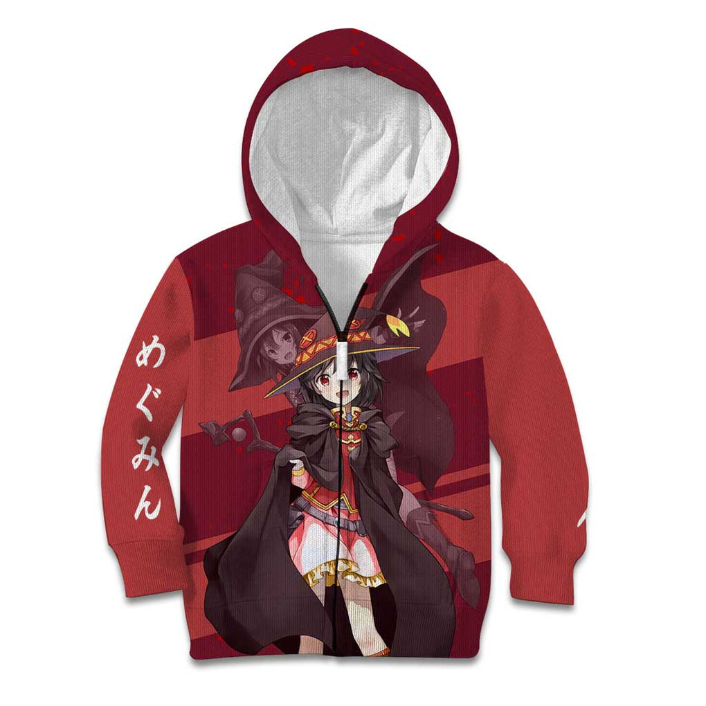 Megumin KonoSuba Kid Hoodie Mix Anime Style