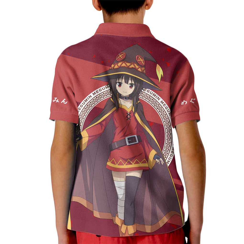 Megumin KonoSuba Kid Polo Shirt Mix Anime Style