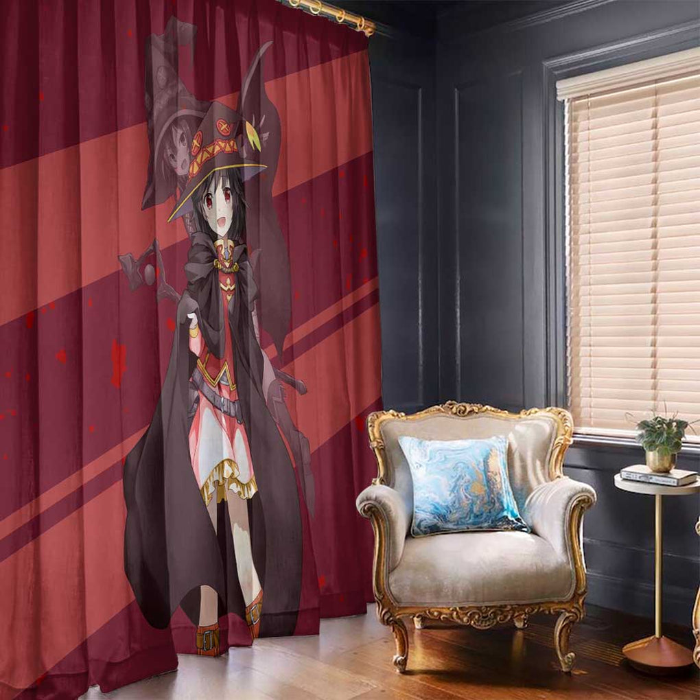 Megumin KonoSuba Window Curtain Mix Anime Style