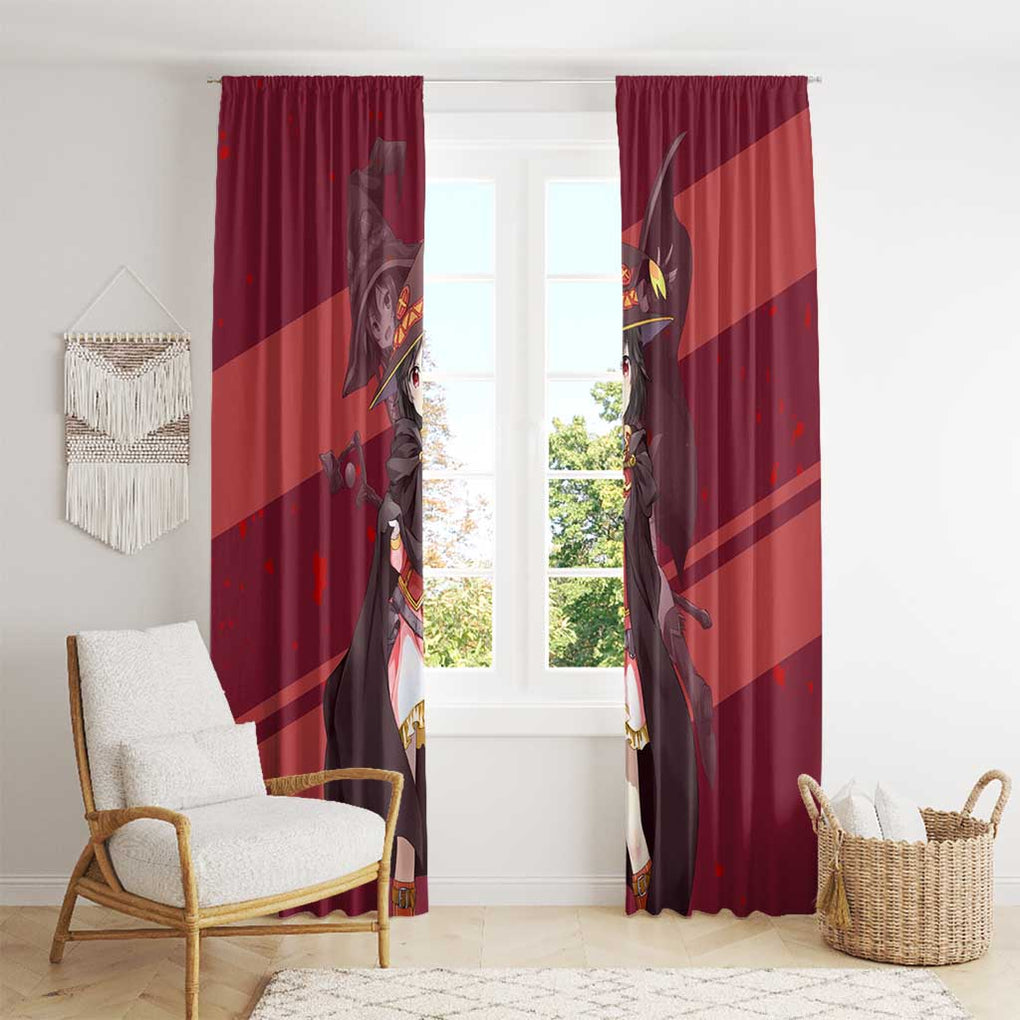 Megumin KonoSuba Window Curtain Mix Anime Style