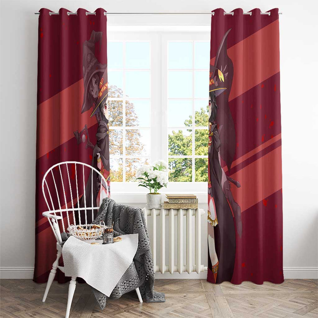 Megumin KonoSuba Window Curtain Mix Anime Style