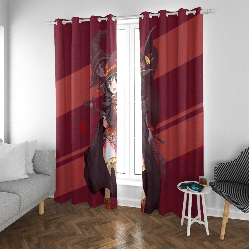 Megumin KonoSuba Window Curtain Mix Anime Style