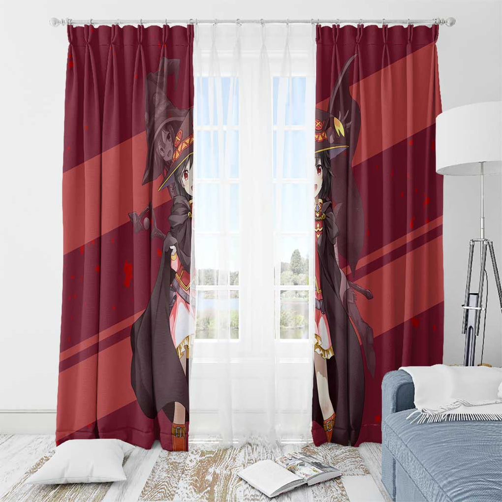 Megumin KonoSuba Window Curtain Mix Anime Style
