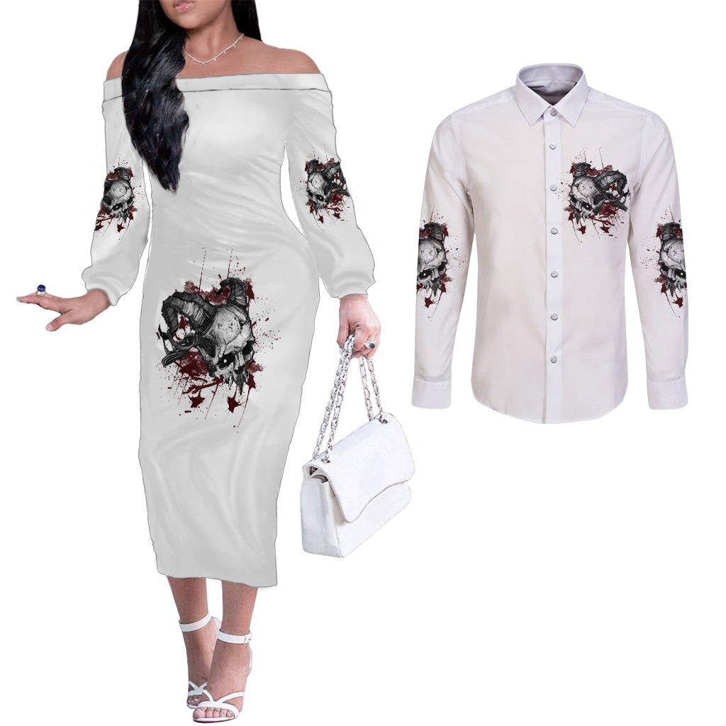 im-not-the-hero-you-wanted-couples-matching-off-the-shoulder-long-sleeve-dress-and-long-sleeve-button-shirt