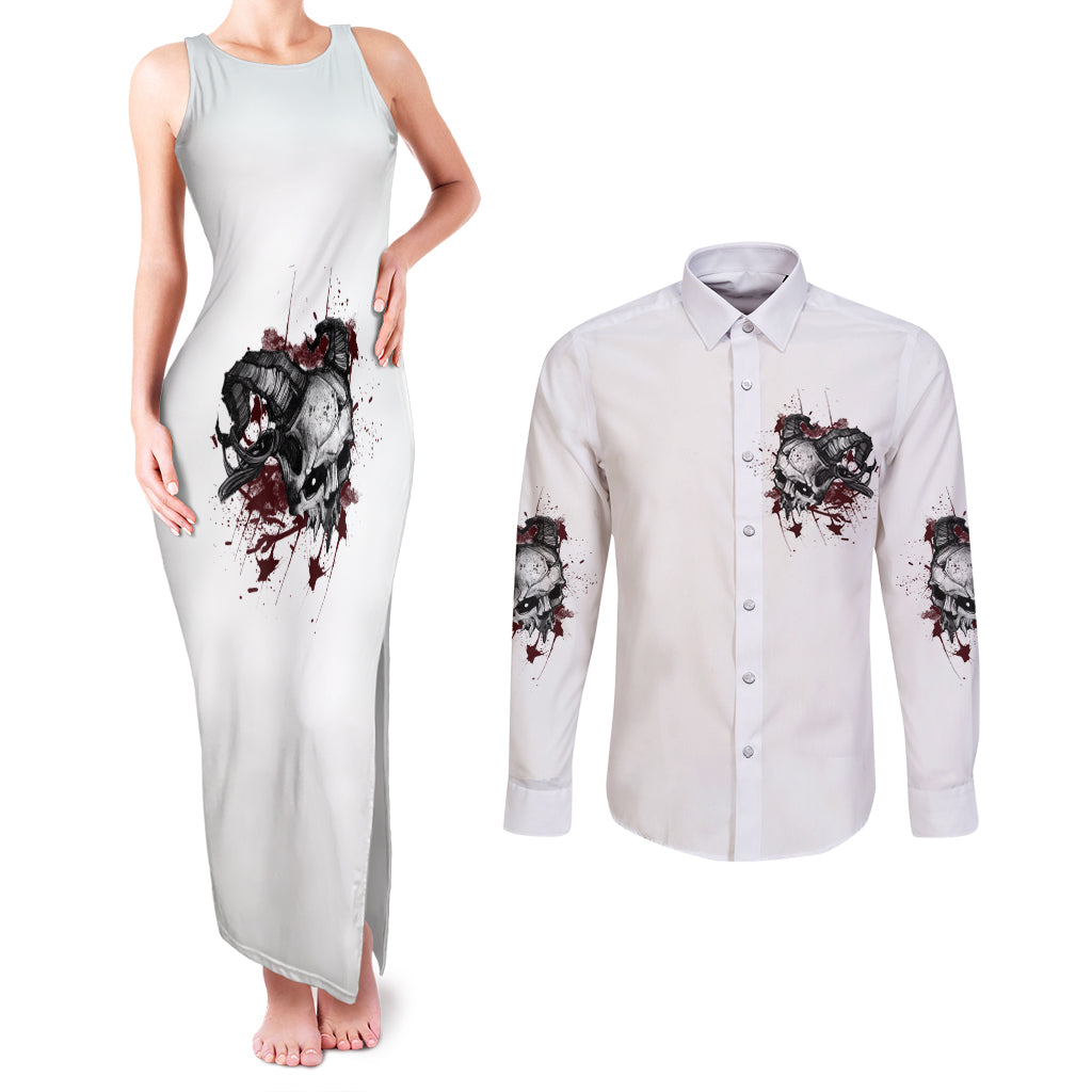 im-not-the-hero-you-wanted-couples-matching-tank-maxi-dress-and-long-sleeve-button-shirt