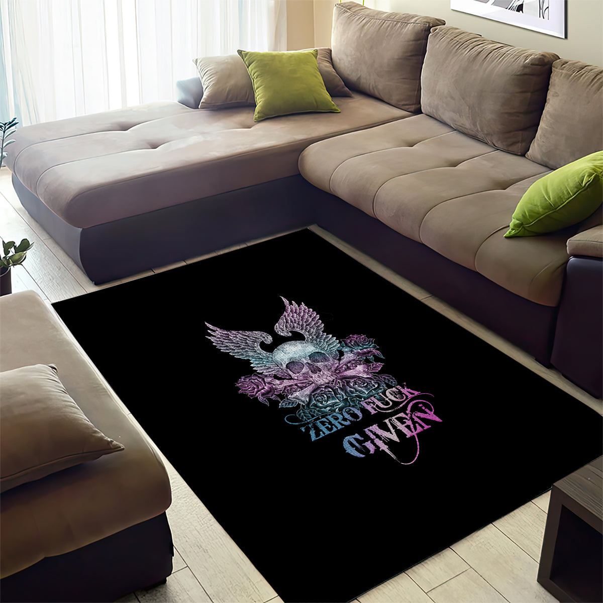 skull-wings-roses-zero-fuck-given-area-rug