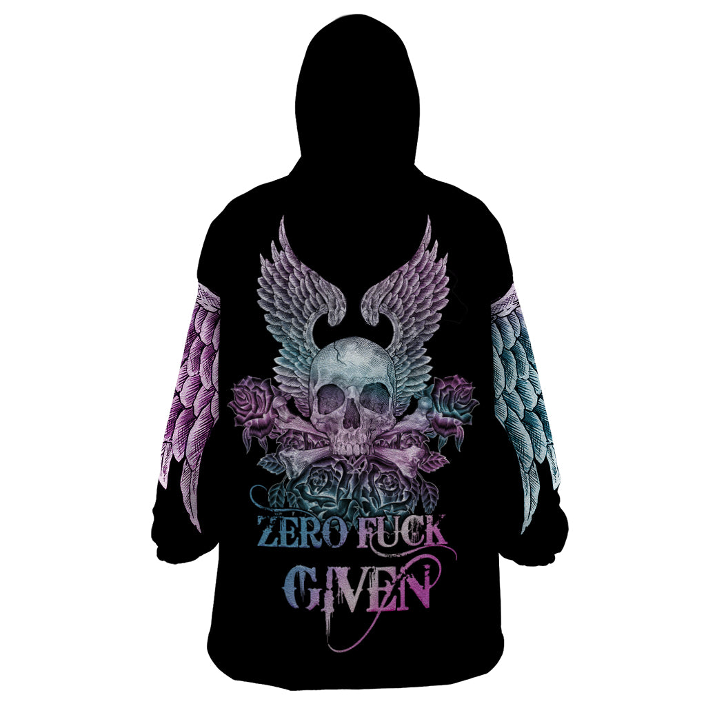 skull-wings-roses-zero-fuck-given-wearable-blanket-hoodie