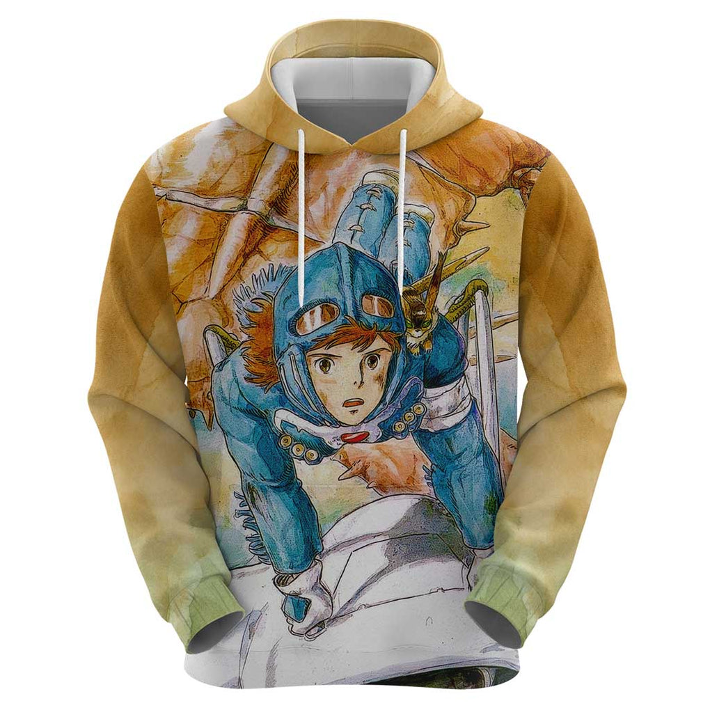 Trippy Nausicaa of the Valley of the Wind Studio Ghibli Hoodie Trippy Style