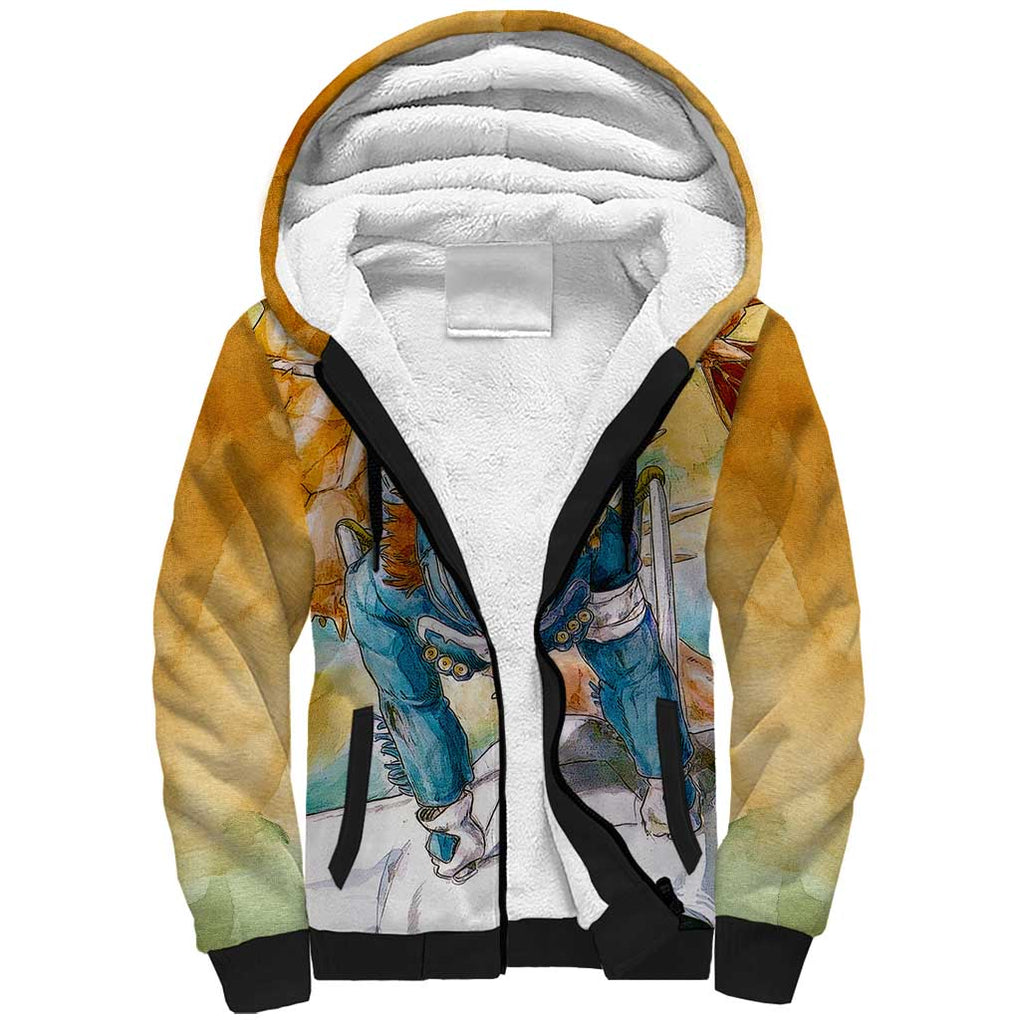 Trippy Nausicaa of the Valley of the Wind Studio Ghibli Sherpa Hoodie Trippy Style