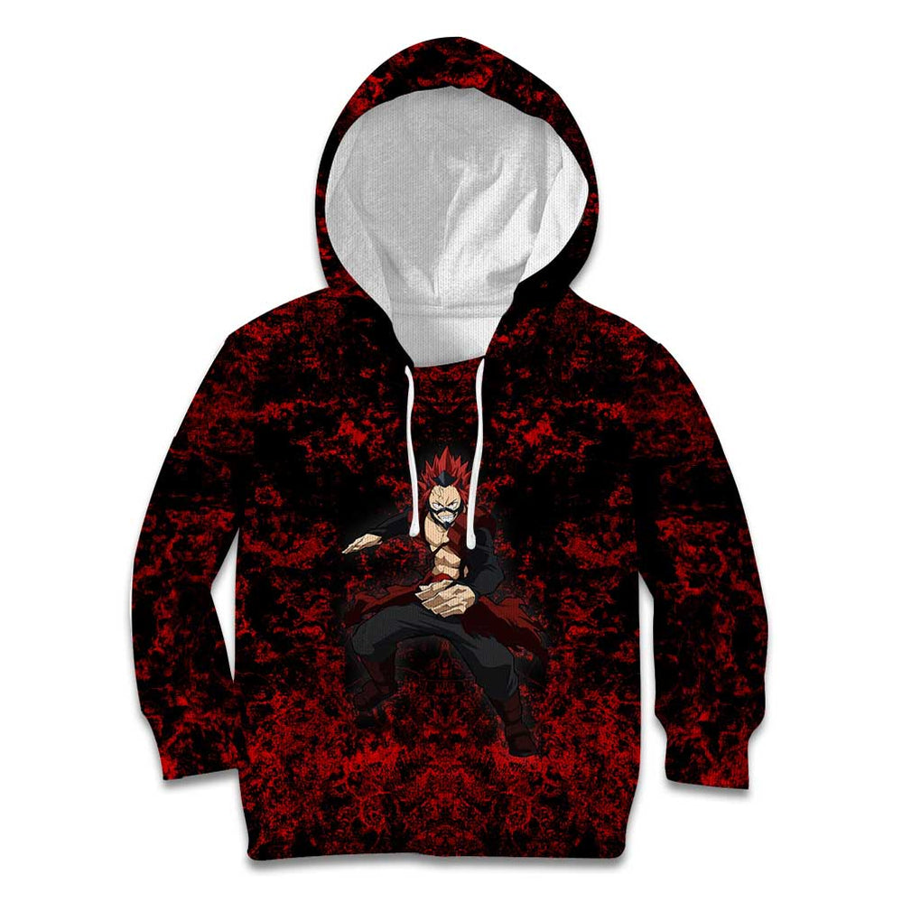 Red Riot Eijiro My Hero Academia Kid Hoodie Blood Grunge Style