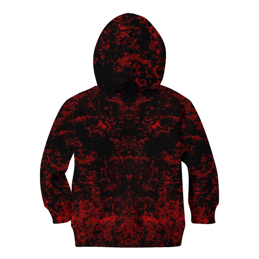 Red Riot Eijiro My Hero Academia Kid Hoodie Blood Grunge Style