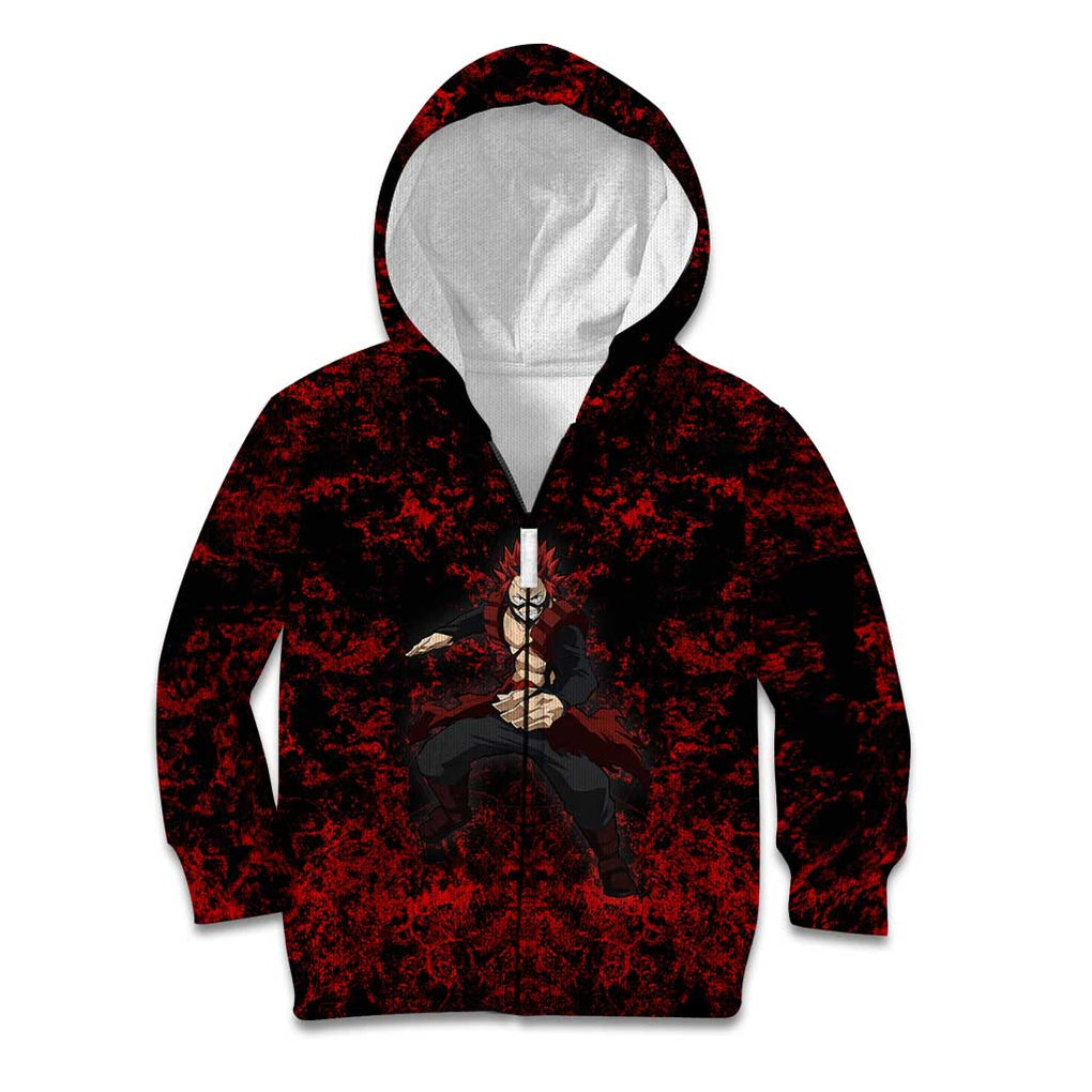 Red Riot Eijiro My Hero Academia Kid Hoodie Blood Grunge Style