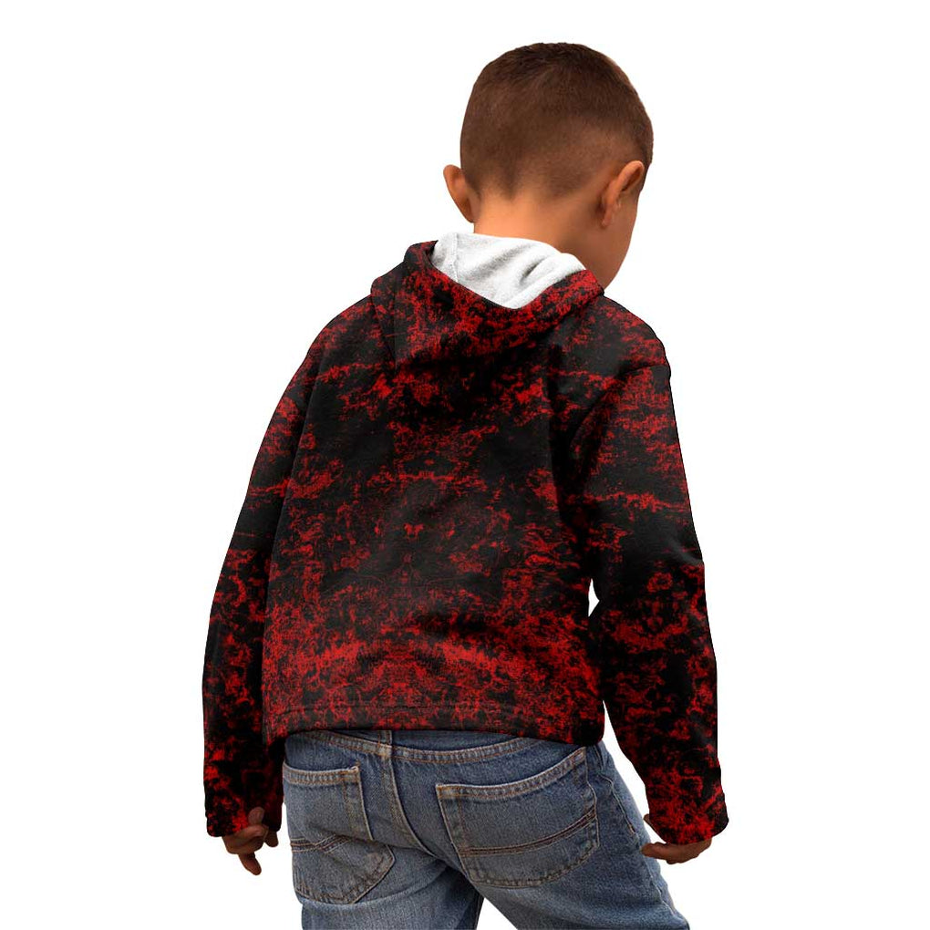 Red Riot Eijiro My Hero Academia Kid Hoodie Blood Grunge Style