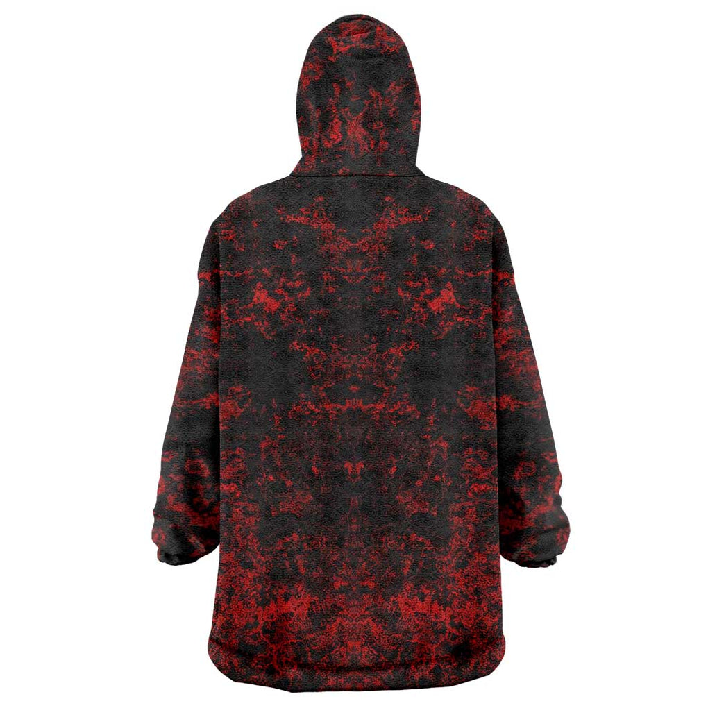 Red Riot Eijiro My Hero Academia Wearable Blanket Hoodie Blood Grunge Style
