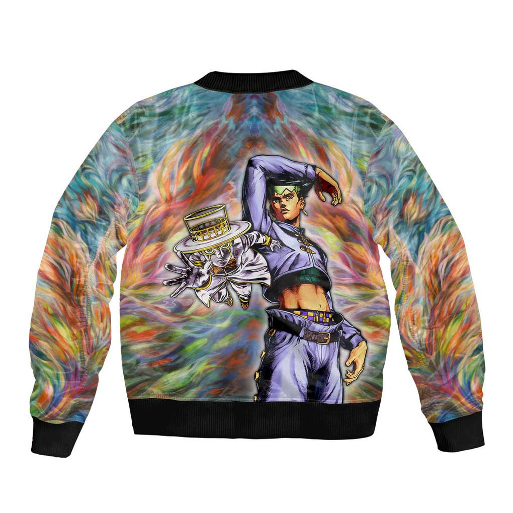 Trippy Rohan Kishibe Heaven’s Door Jojo’s Bizarre Bomber Jacket Trippy Style
