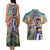 Trippy Rohan Kishibe Heaven’s Door Jojo’s Bizarre Couples Matching Tank Maxi Dress and Hawaiian Shirt Trippy Style