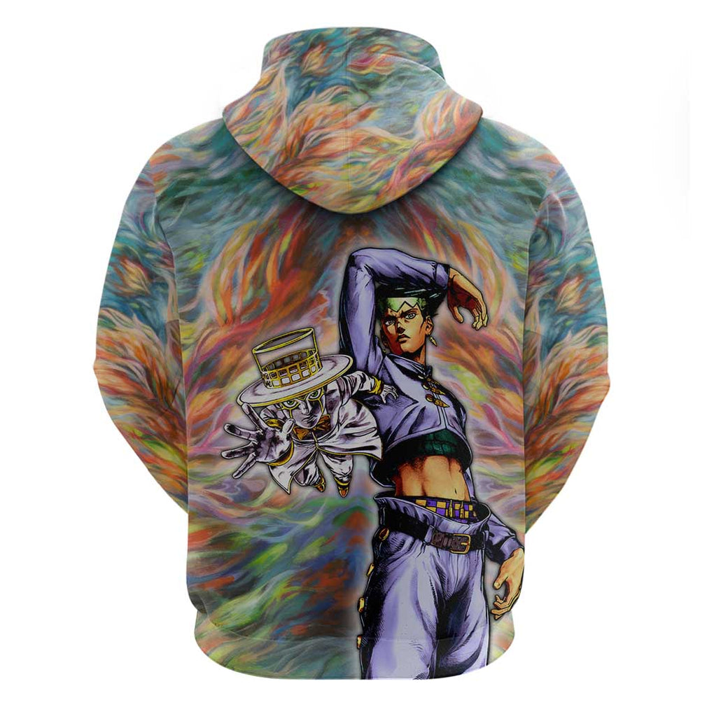 Trippy Rohan Kishibe Heaven’s Door Jojo’s Bizarre Hoodie Trippy Style