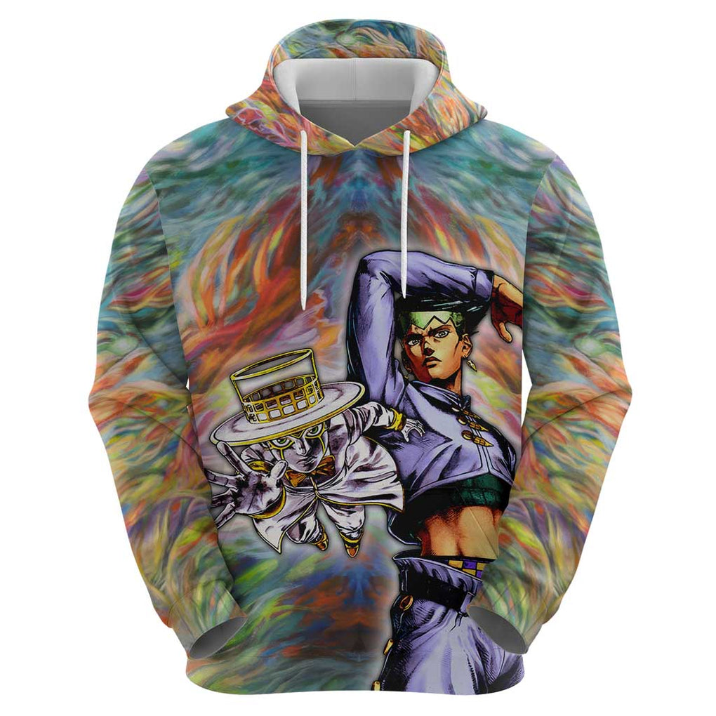 Trippy Rohan Kishibe Heaven’s Door Jojo’s Bizarre Hoodie Trippy Style