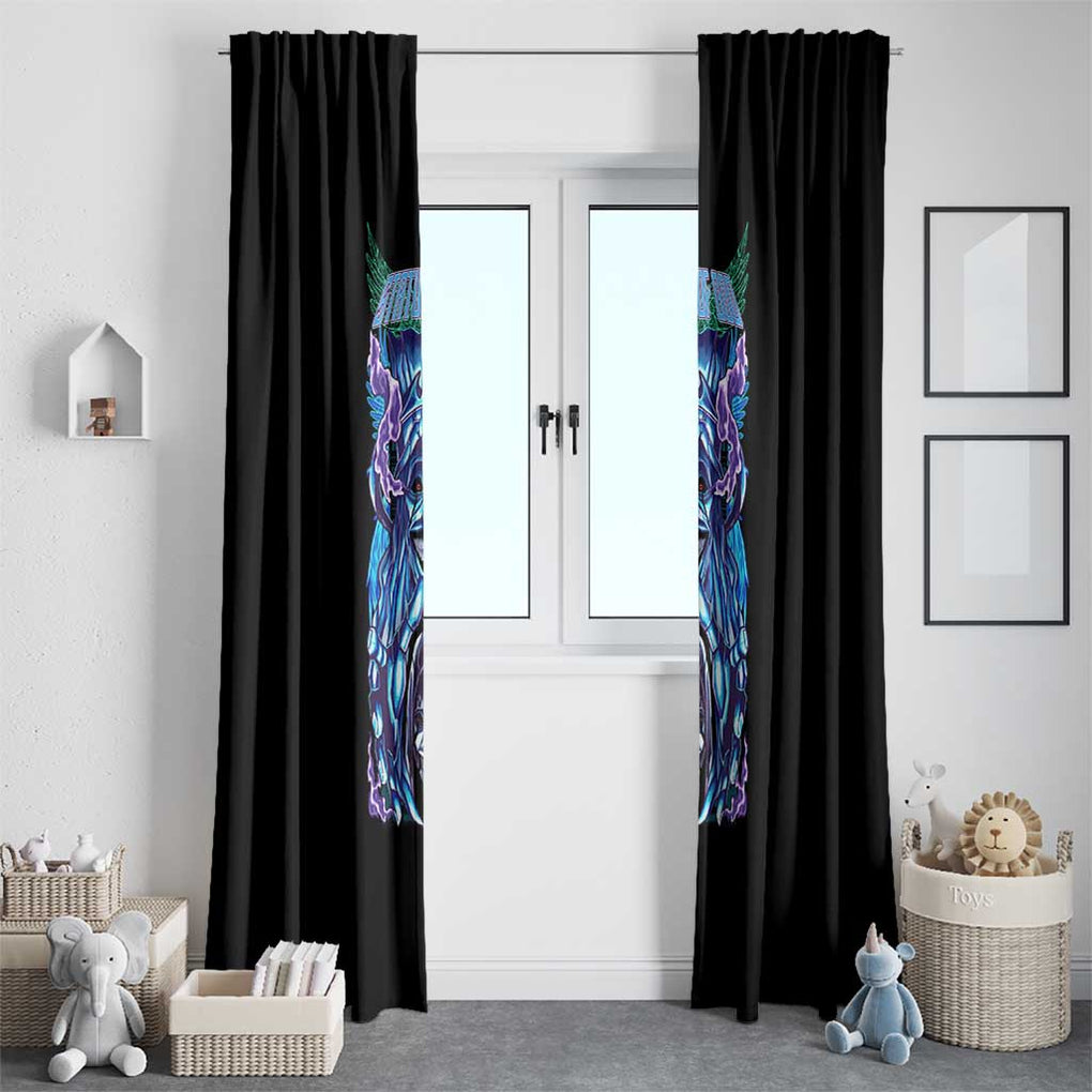 Statue of God - Solo Leveling Window Curtain Japan Anime Style