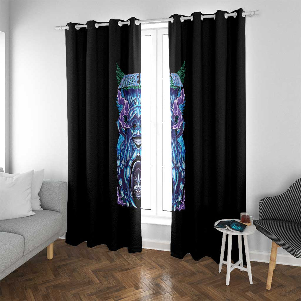 Statue of God - Solo Leveling Window Curtain Japan Anime Style