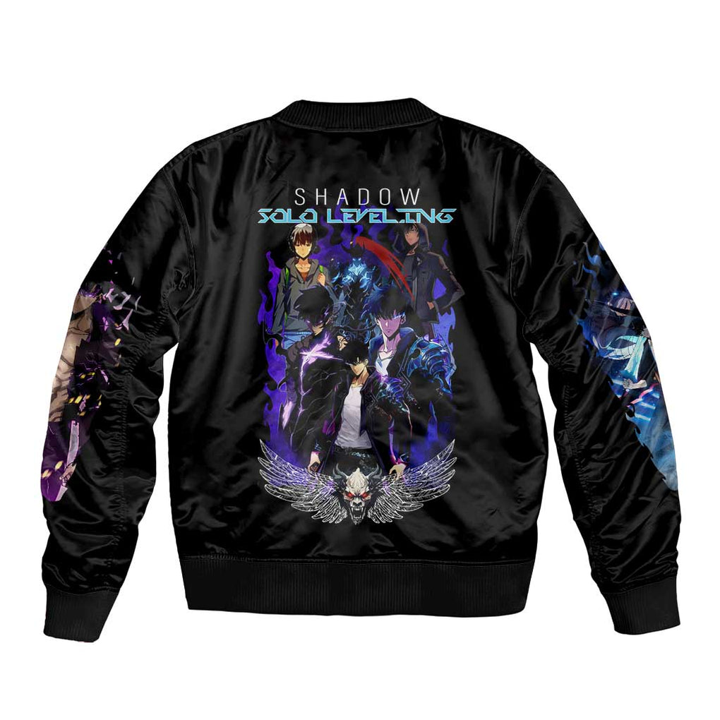 Sung Jin Woo V2 Solo Leveling Bomber Jacket Anime Style